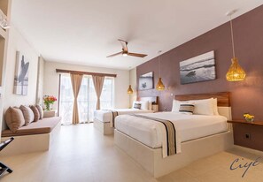 Minibar, coffres-forts dans les chambres, décoration personnalisée