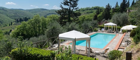 A heated pool
