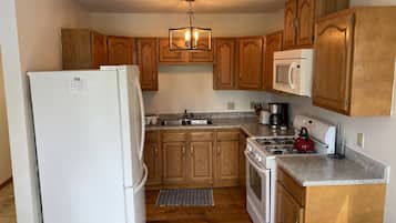 Kylskåp, mikrovågsugn, ugn och spishäll