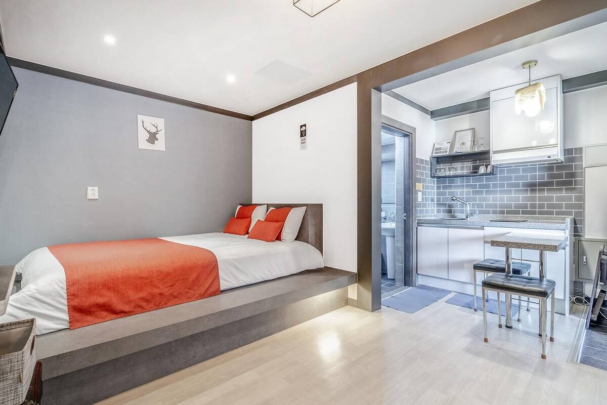 Basic Room, 1 Bedroom (Aquamarine(Oceanview,1층)) | 1 bilik tidur, Wi-fi percuma 