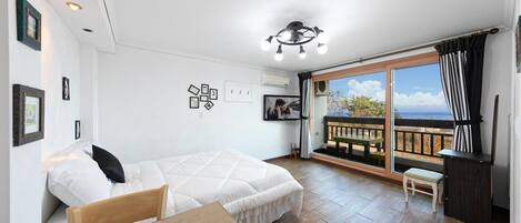 Basic-værelse - 1 soveværelse (Jasmine 202(Ocean View)) | 1 soveværelse, gratis Wi-Fi