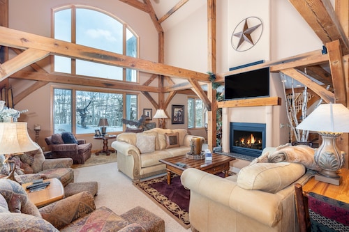 Two-story, dog-friendly home with fireplace & W/D