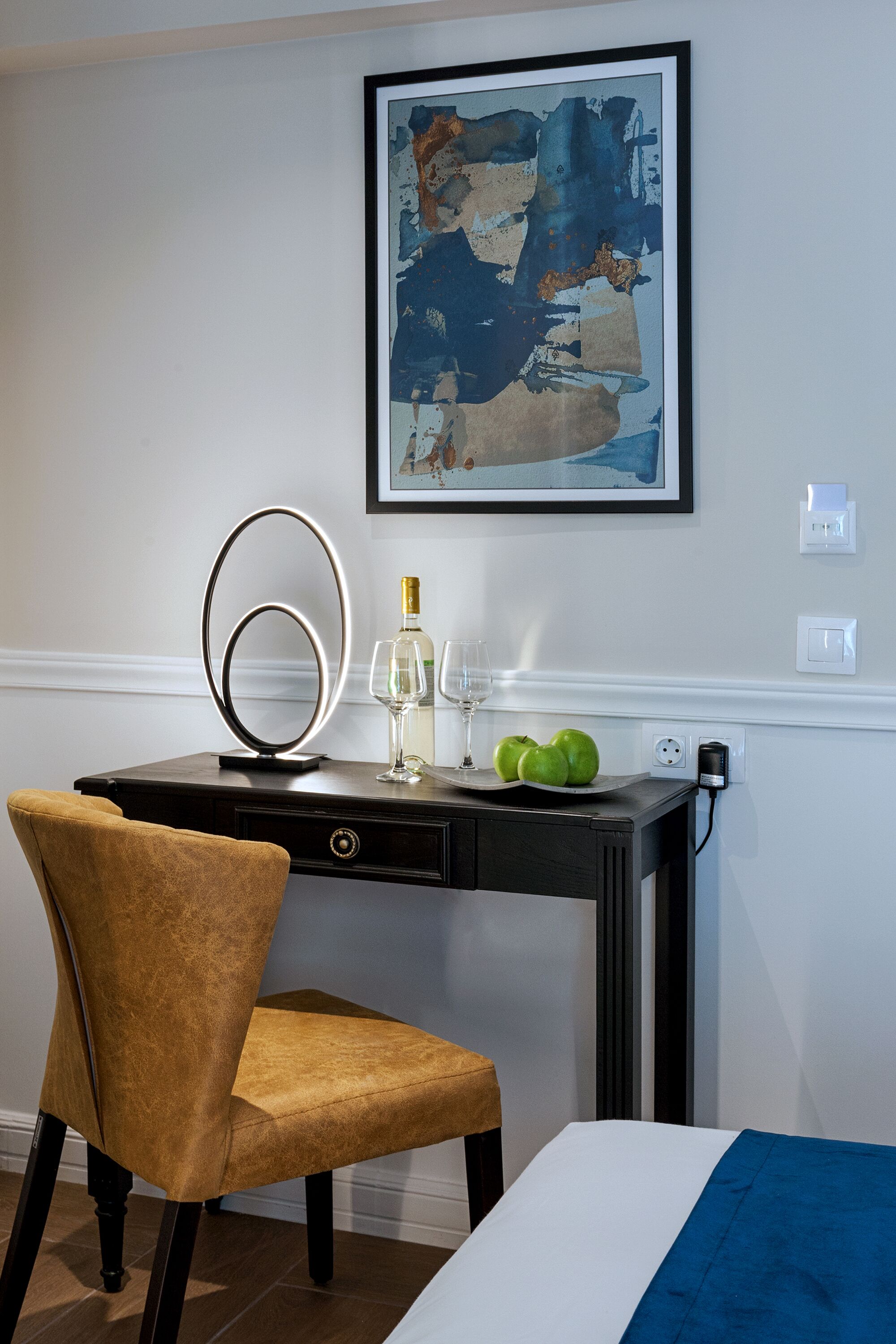 deluxe double room, hot tub | in-room safe, desk, laptop workspace, blackout curtains