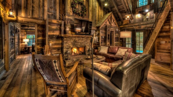 House, 3 Bedrooms | Living room | TV - Escape to Water Dance by Escape to Blue Ridge (Blue Ridge)