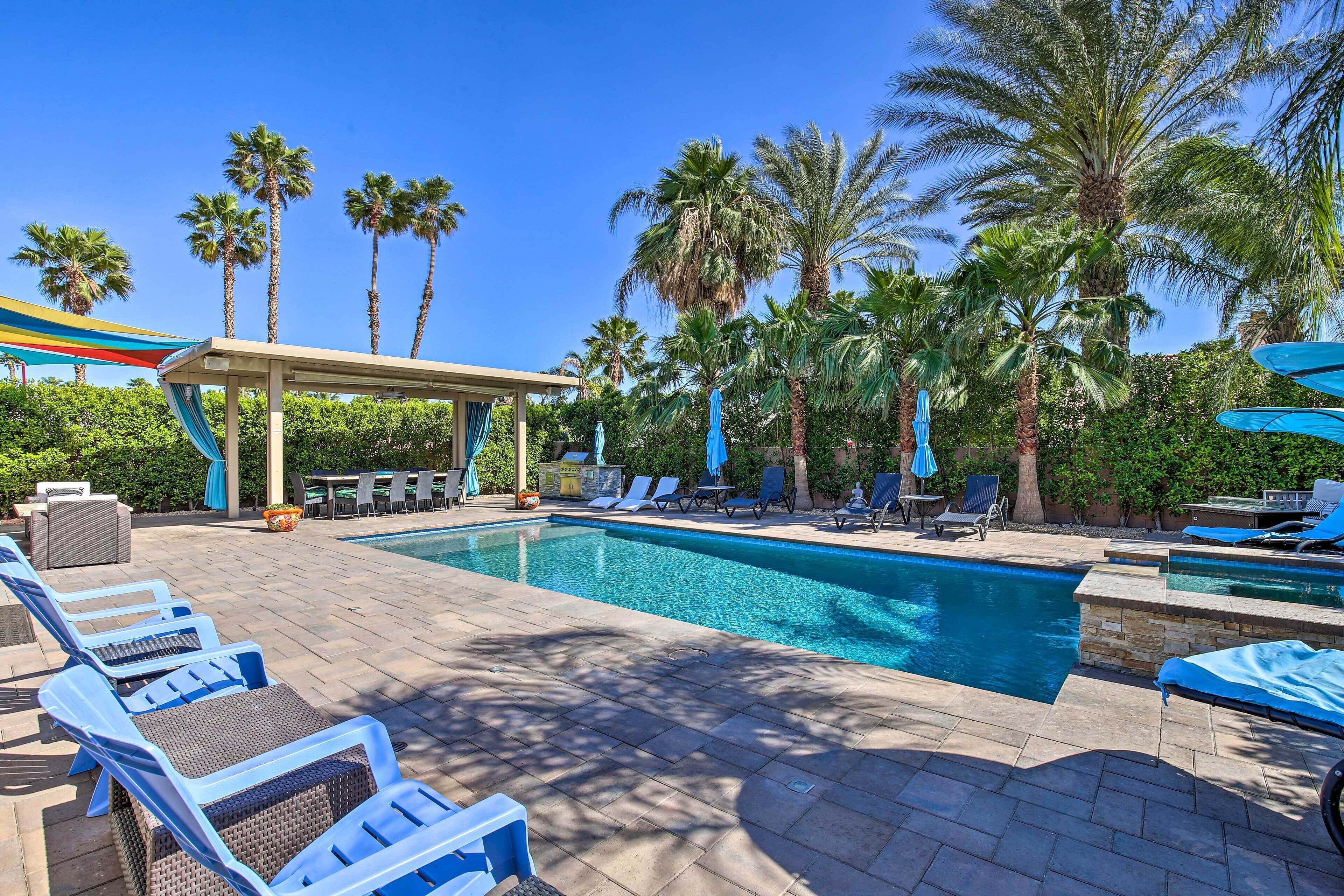 Chic Cathedral City Retreat w/ Pool & Mtn Views!