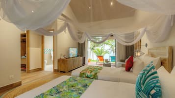 Sea View Bungalow with 2 Single Beds | Minibar, in-room safe, desk, soundproofing