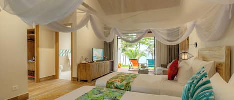 Sea View Bungalow with 2 Single Beds | Minibar, in-room safe, desk, soundproofing