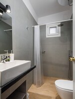 Ducha, secador de pelo, toallas