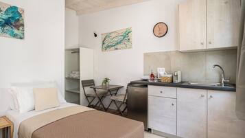 Studio, Ground Floor | Living area | 24-inch TV with digital channels