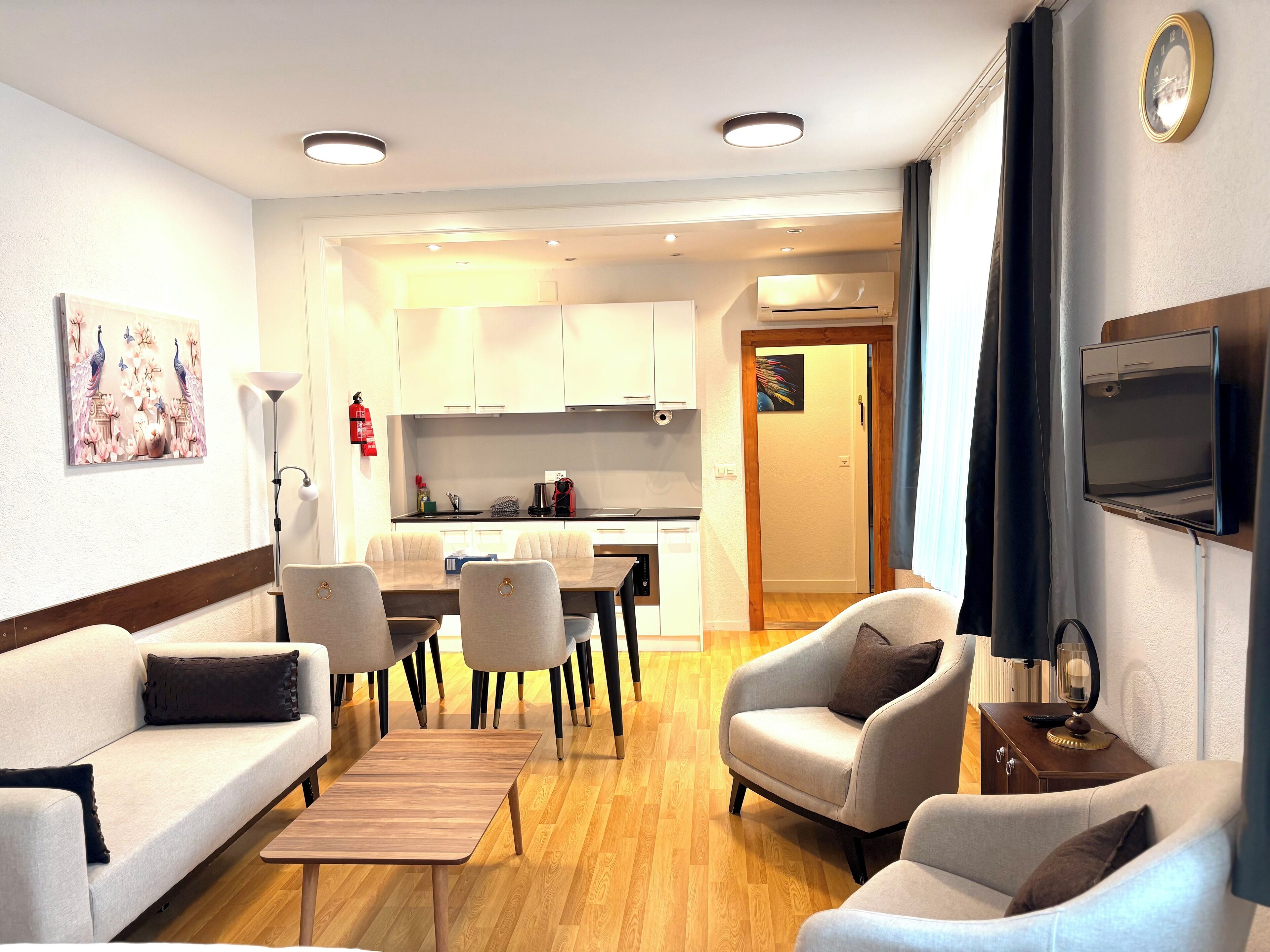 Standard Quadruple Room, Courtyard View | Iron/ironing board, free WiFi, bed sheets