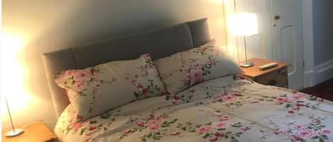 1 bedroom, iron/ironing board, travel crib, WiFi (free)