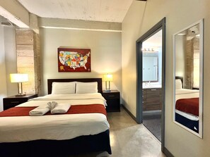 2 chambres, fer et planche à repasser, Wi-Fi gratuit, draps fournis