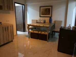 Dining - Sanitized & Hygiene Comfortable Studio Apartment Next to Beach (Karachi)