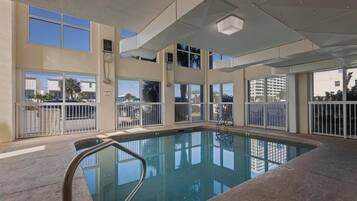 Indoor pool, a heated pool