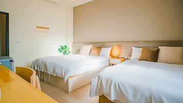 Desk, free WiFi, bed sheets