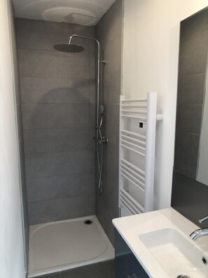 Shower, hair dryer