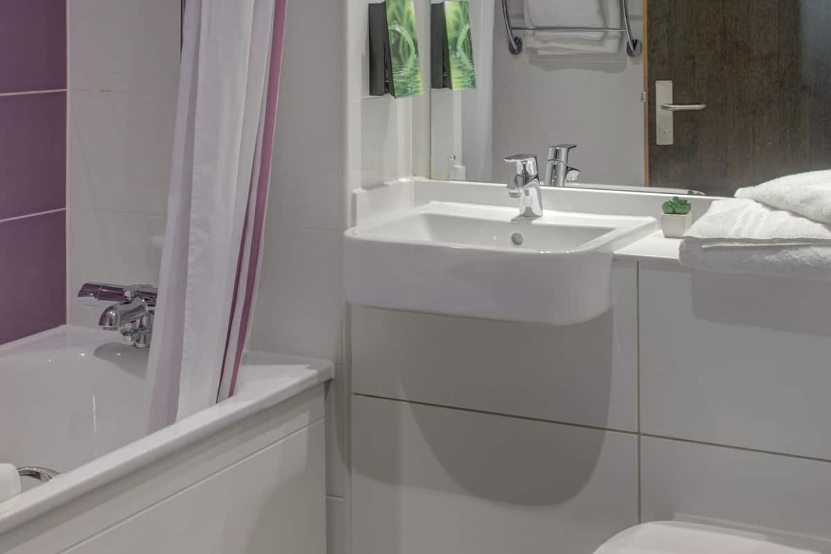 free toiletries, hair dryer, towels, soap