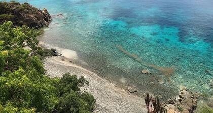 Spectacular ranta huvila / yksityinen ranta suuri snorklausta, auringonnousu / auringonlasku, kylpylä