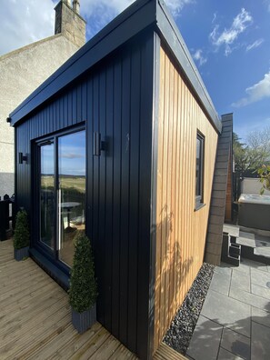 Cabane, salle de bains privée | Jardin
