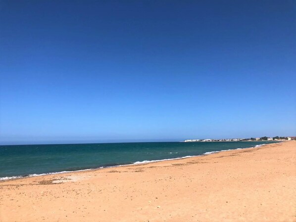 On the beach