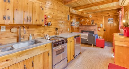 Rustic & cozy cabin with fast WiFi & games - close to slopes, dining & golf