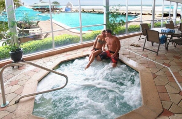 Indoor pool, outdoor pool