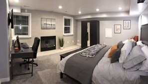 2 habitaciones, tabla de planchar con plancha y cuna de viaje 