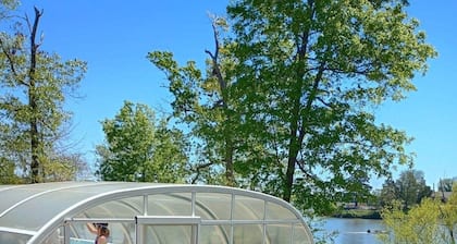 Lakefront Log Cabin on Beautiful Kerr Lake in downtown Clarksville VA