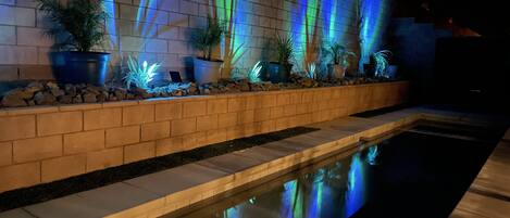 Piscina externa, piscina aquecida