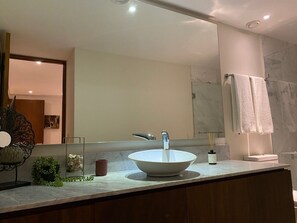 Shower, hair dryer, towels, shampoo - Stunning 2bed/2bath apartment in Bolongo (Punta de Mita)