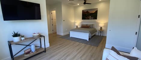 1 makuuhuone, työpöytä, ilmainen Wi-Fi, vuodevaatteet