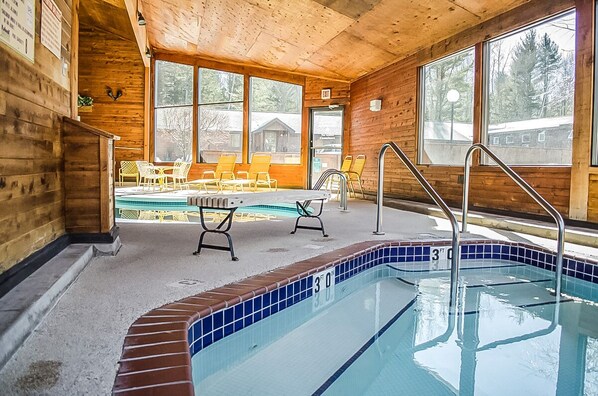 Indoor pool, a heated pool - Fully furnished vacation home at one of Marquette's favorite hotels. (Marquette)