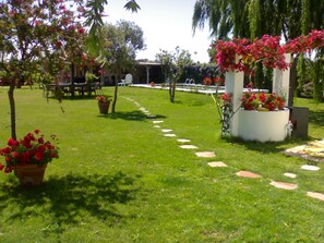 Property grounds - Country house with pool, BBQ, ping-pong, billiard 5 min. from the beach by bike. (Rota)