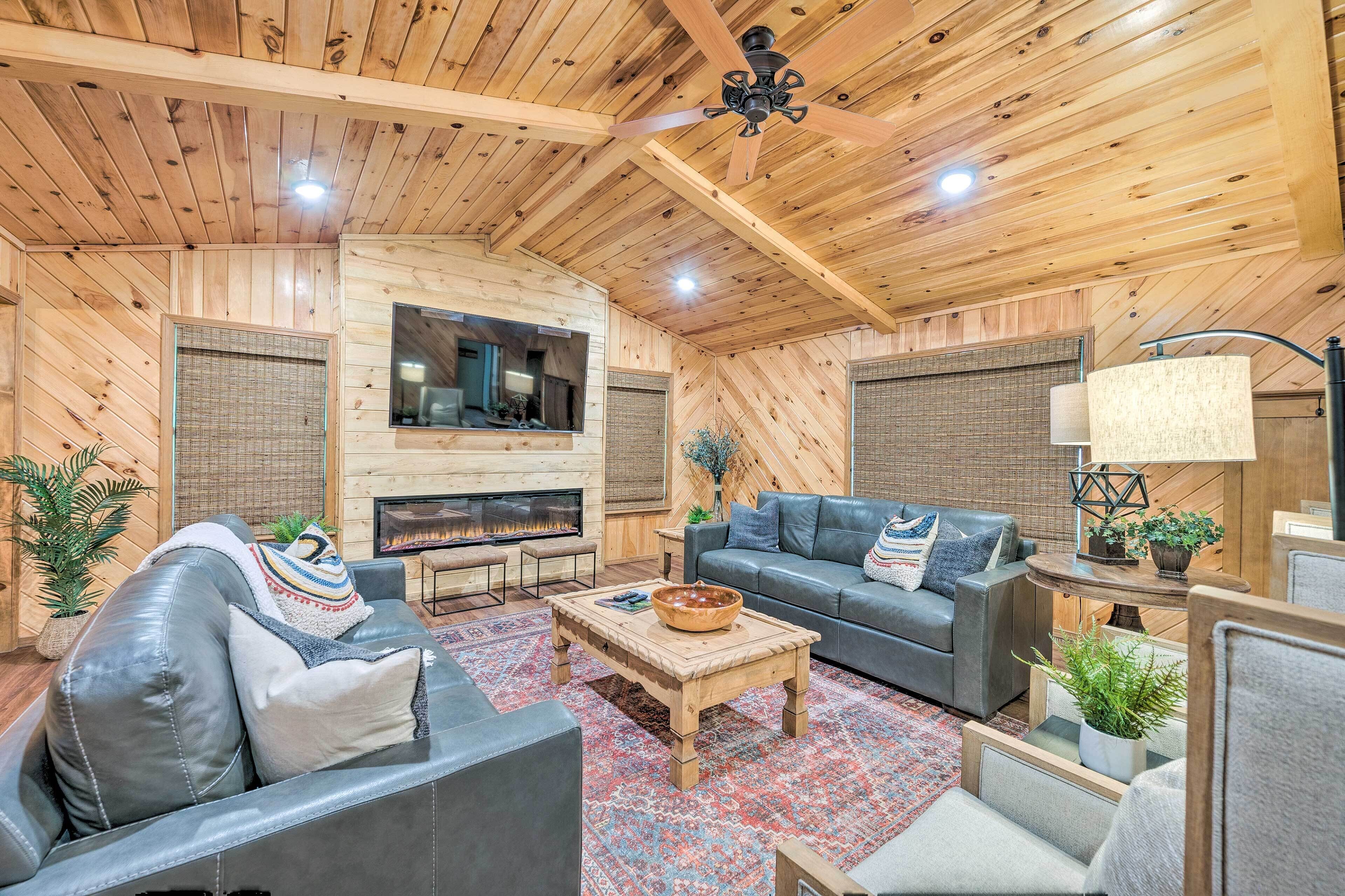 Modern Retreat w/ Deck, Hot Tub & Fire Pit!