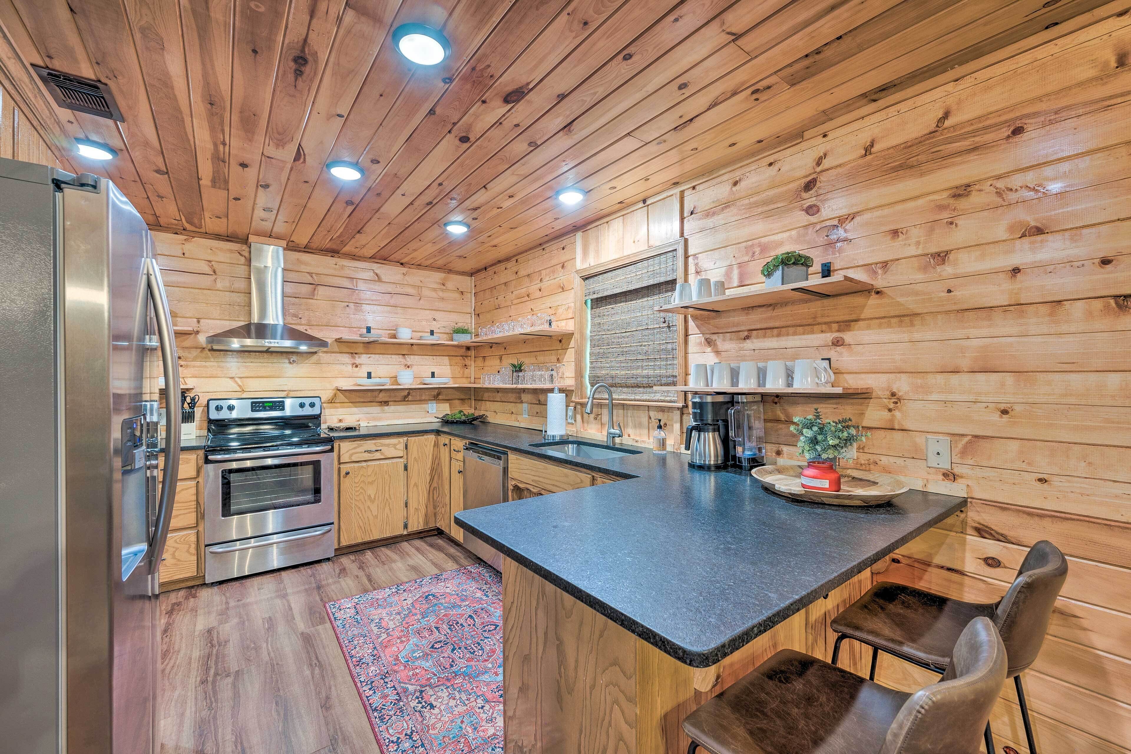 Modern Retreat w/ Deck, Hot Tub & Fire Pit!