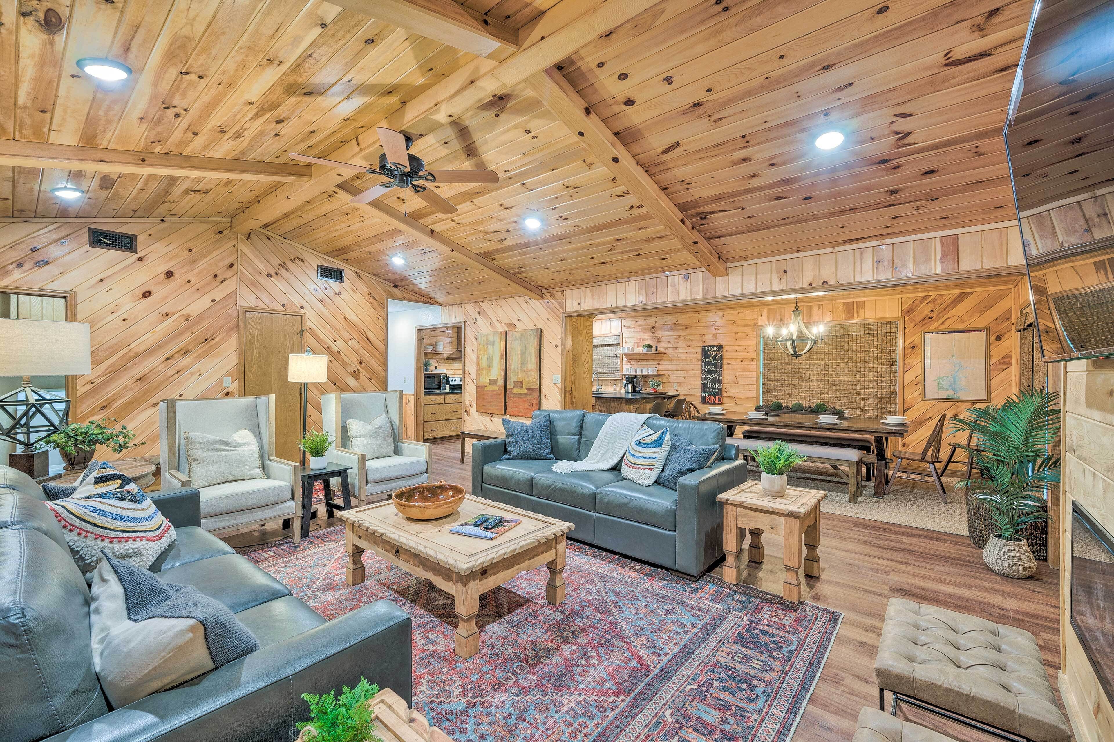 Modern Retreat w/ Deck, Hot Tub & Fire Pit!