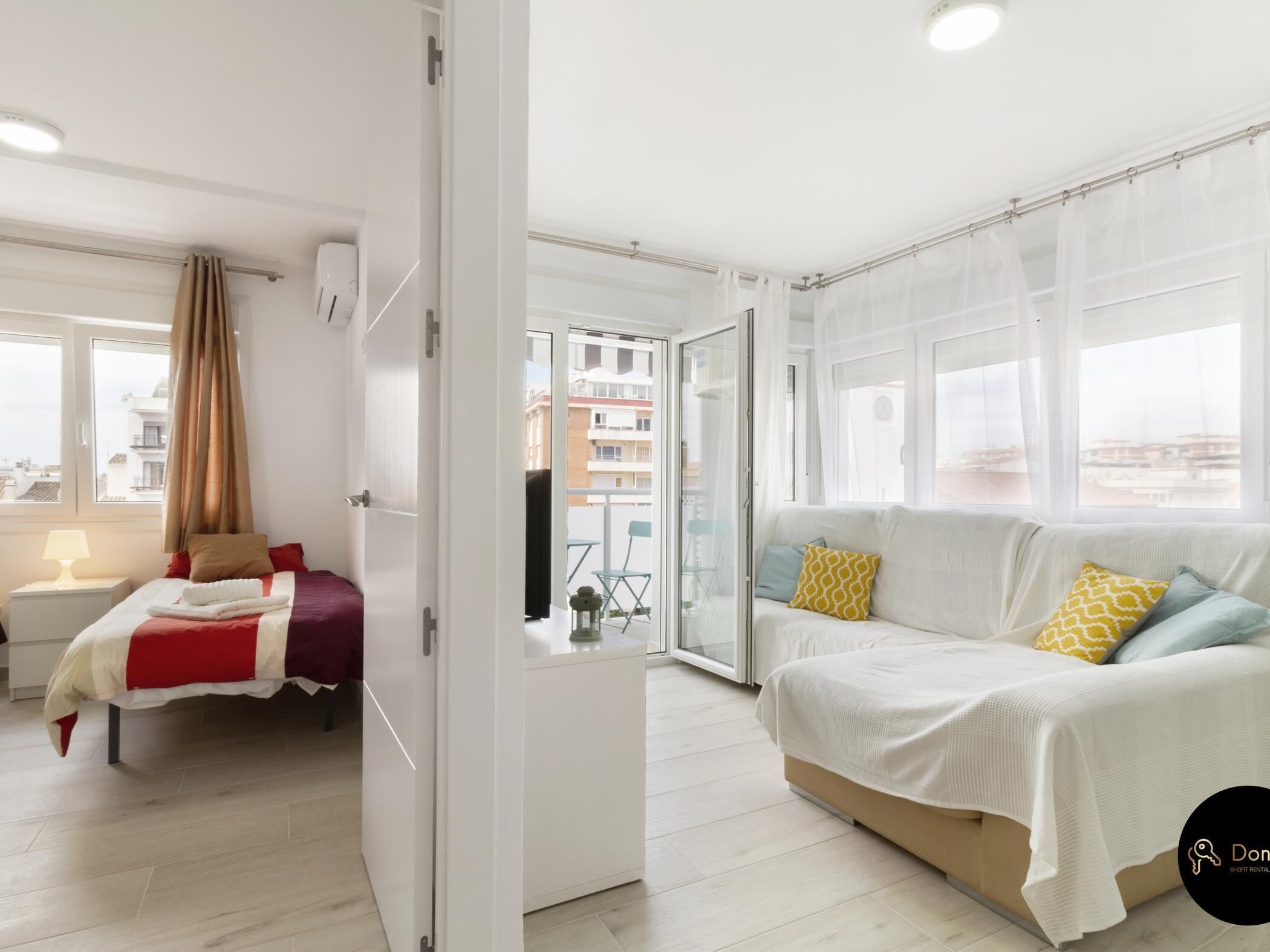 Bonito apartamento con balcón y vistas en Fuengirola