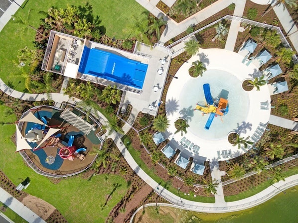 A heated pool
