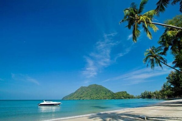 Private beach nearby