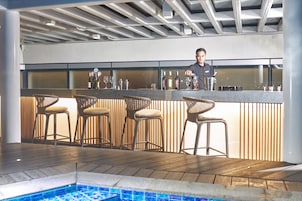 Poolside bar