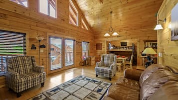 Smart-tv, eldstad och tv-spel