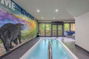 Indoor pool, a heated pool