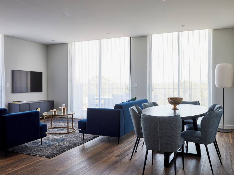 Penthouse, 3 Bedrooms | Living area | Smart TV