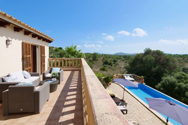 Property grounds - Chalet "Cas Cans" with Mountain View, Pool, Wi-Fi, A/C, Balcony, Terrace & Garden (Arta)