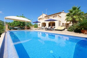 Pool - Chalet "Cas Cans" with Mountain View, Pool, Wi-Fi, A/C, Balcony, Terrace & Garden (Arta)
