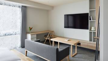 55-inch flat-screen TV with digital channels, TV