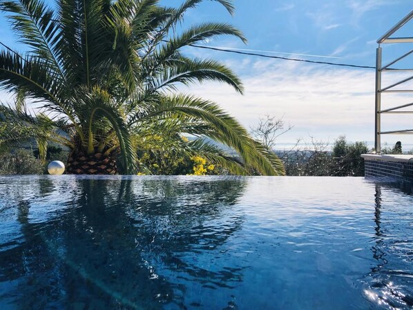 Pool - Modern villa with stunning views over the Bay of Roses (El Mas Fumats)