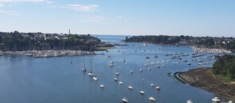 Country cottage in Briec surrounded by horses