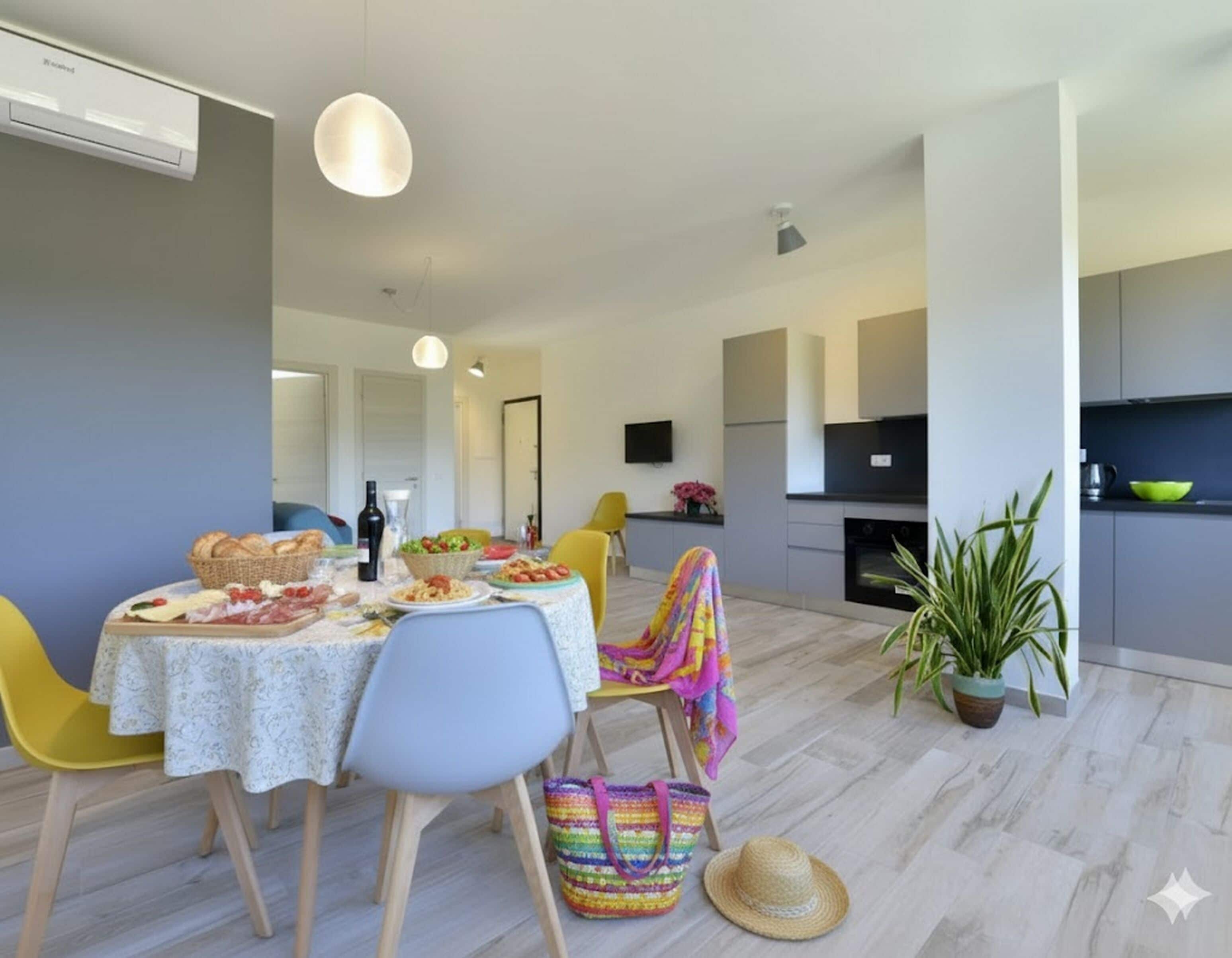 Leilighet, 2 soverom, hageområde | Oppholdsområde | Flatskjerm-TV