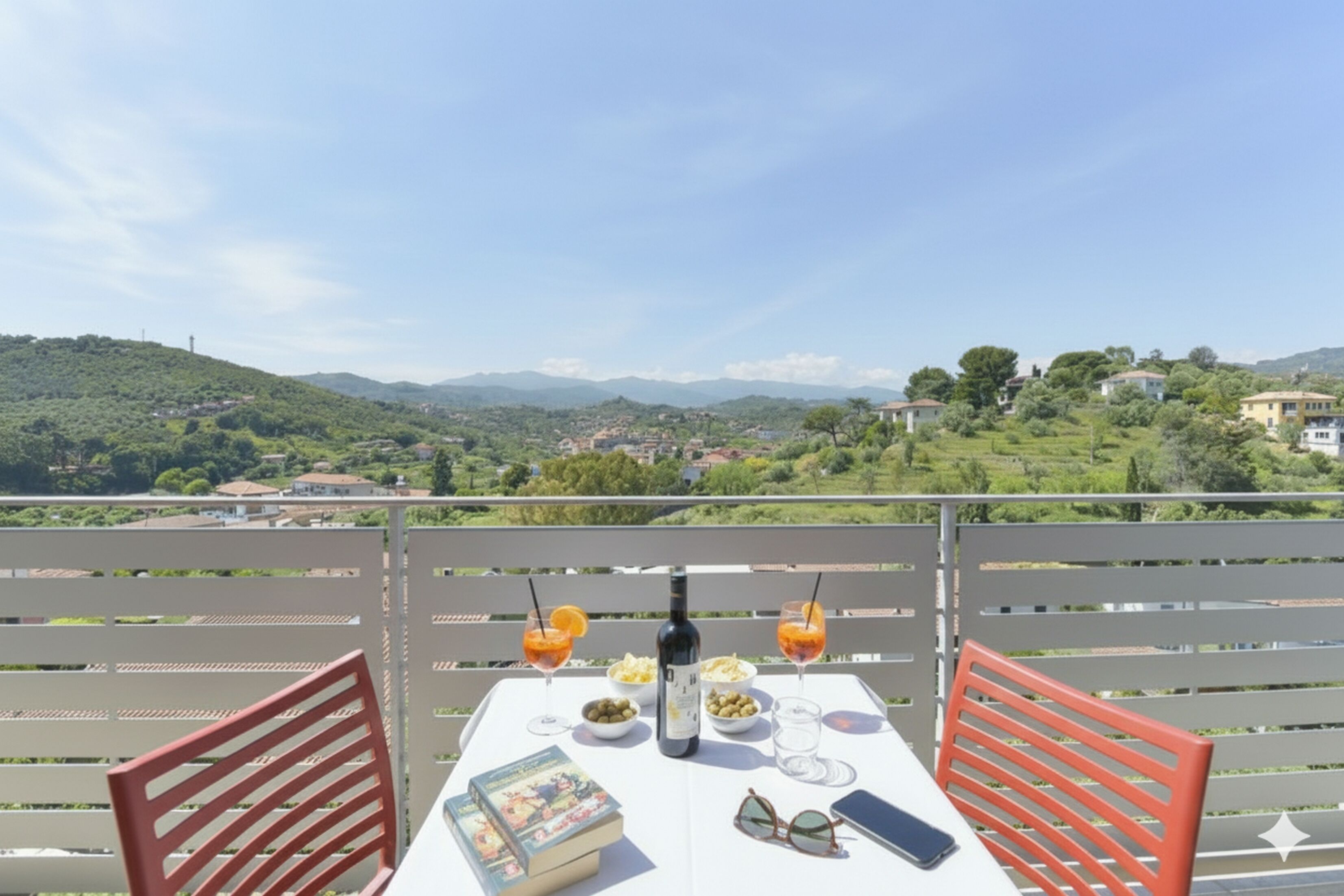 Leilighet, 2 soverom, terrasse | Terrasse/patio